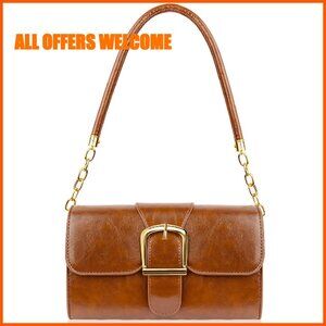 Soft PU Leather Small Crossbody Shoulder Bag Tote Purse for Women